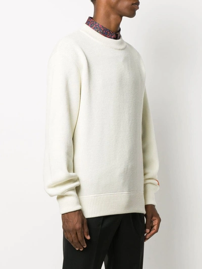 Shop Heron Preston Print Wool Sweater In White