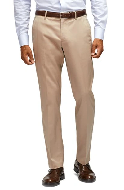Shop Bonobos Weekday Warrior Tailored Fit Stretch Pants In Wednesday Khaki Beige/ White