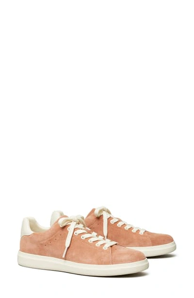 Shop Tory Burch Valley Forge Sneaker In Malva / New Ivory