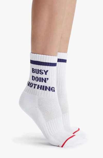 Shop Mother Baby Steps Crew Socks In Busy Doin Nothing
