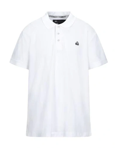 Shop Moose Knuckles Polo Shirts In White
