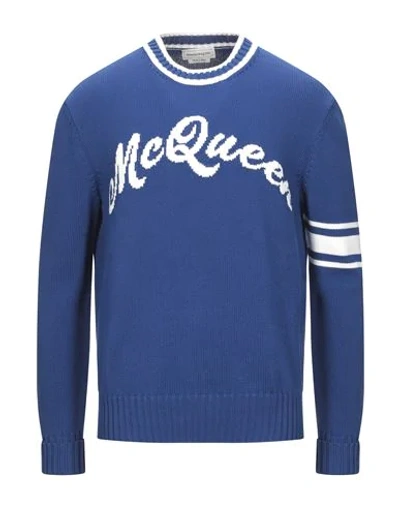 Shop Alexander Mcqueen Sweater In Blue