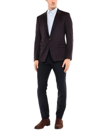 Shop Dolce & Gabbana Suit Jackets In Deep Purple