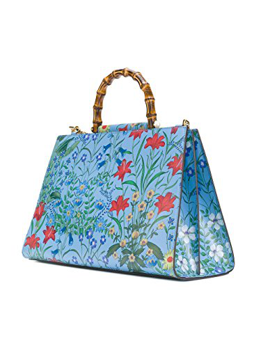 blue flower gucci bag