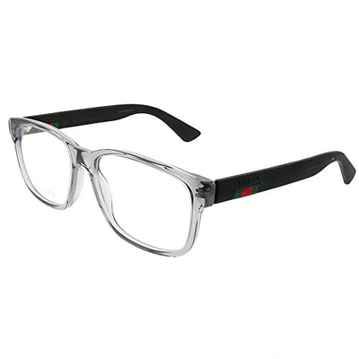 Gucci Gg0011o Eyeglasses - Grey/black (007) - 55mm In Transparent Light  Grey | ModeSens