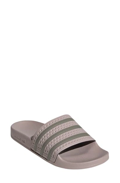 Shop Adidas Originals Adilette Slide Sandal In Color/ White/ Legend Ink