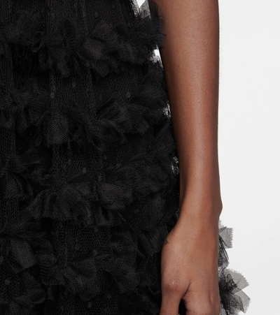 Shop Red Valentino Bustier Tulle Gown In Black