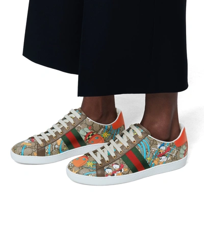 Shop Gucci X Disney® Ace Sneakers In Multicoloured