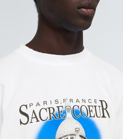 Shop Balenciaga Sacre Coeur And Notre-dame T-shirt In White