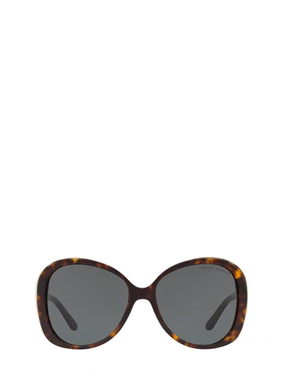 Shop Ralph Lauren Round Frame Sunglasses In Brown