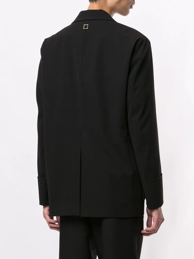 Shop Wooyoungmi Loose-fit One Button Blazer In Black