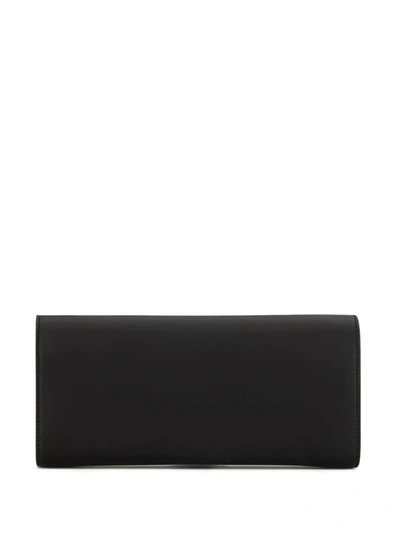 Shop Giuseppe Zanotti Logo Plaque Clutch Bag In Black