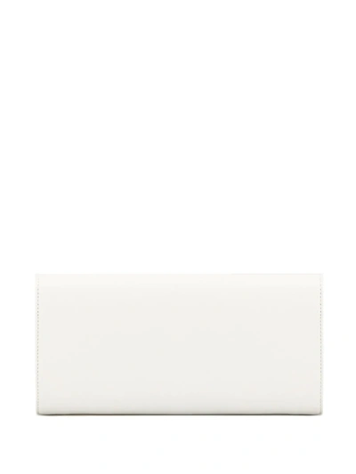 Shop Giuseppe Zanotti Foldover Top Shoulder Bag In White