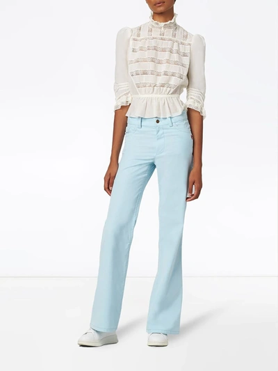 Shop Marc Jacobs The Flared Jeans In Blue