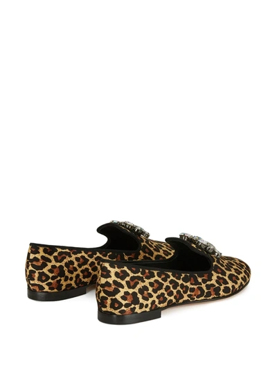 Shop Giuseppe Zanotti Dalila Leopard-print Loafers In Neutrals