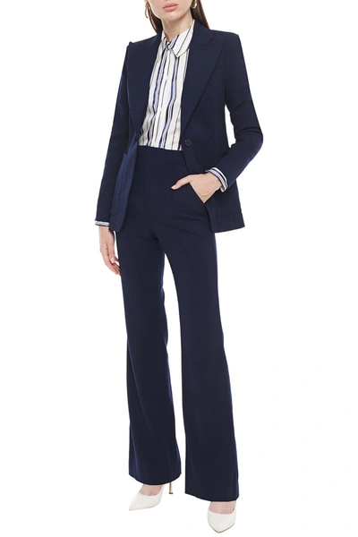 Shop Altuzarra Linen Blazer In Midnight Blue