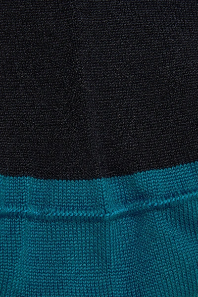 Shop Redv Color-block Intarsia-knit Socks In Black