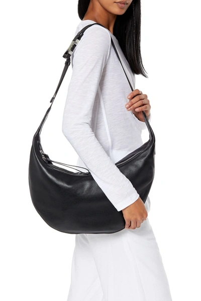 Shop Rag & Bone Riser Textured-leather Shoulder Bag In Black