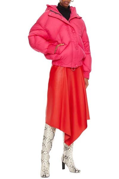 Shop Ienki Ienki Dunlope Quilted Shell Hooded Down Coat In Bright Pink