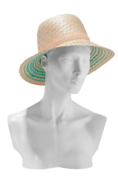 Shop Yosuzi Luz Woven Straw Hat In Neutral