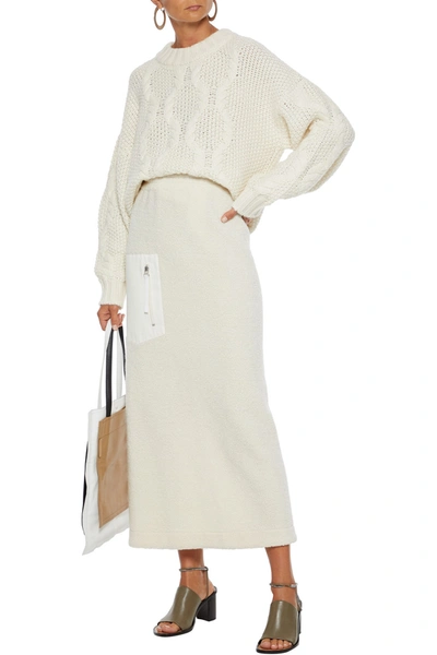 Shop Rodebjer Carrie Cable-knit Sweater In Off-white