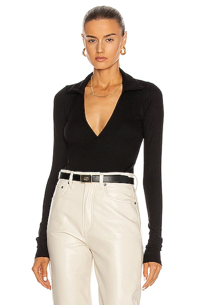 Shop Alix Nyc Monterey Bodysuit In Black