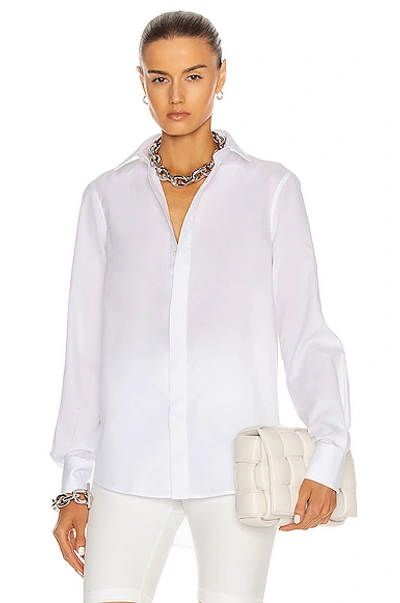 Shop Wardrobe.nyc Classic Shirt In White