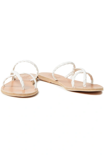 Shop Ancient Greek Sandals Mahi Braided Leather Sandals In White