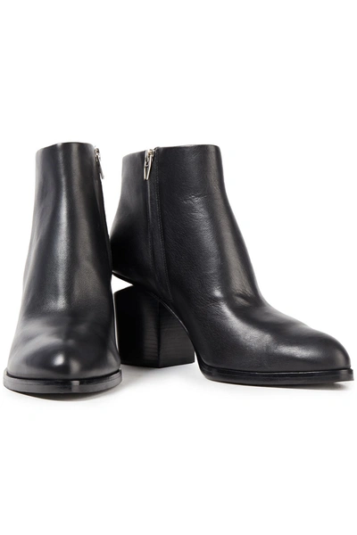Shop Alexander Wang Gabi Leather Ankle Boots In Black