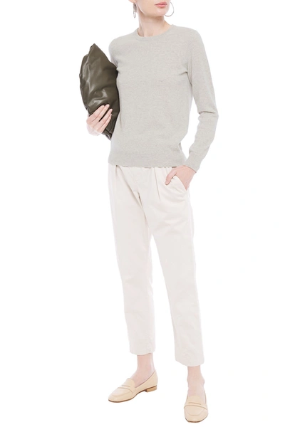 Shop N•peal Mélange Cashmere Sweater In Light Gray