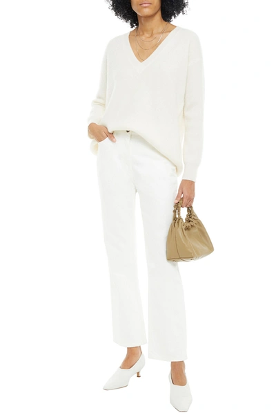 The Row Charlee High rise Straight leg Jeans In White ModeSens