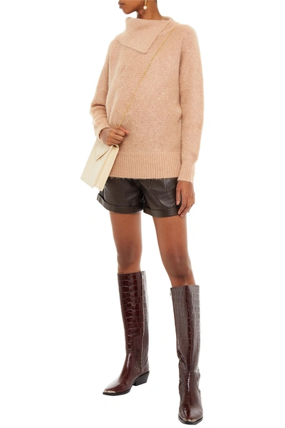 Shop Zimmermann Espionage Brushed Mohair-blend Sweater In Neutral