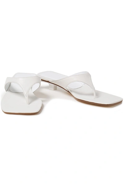 Shop By Far Jack Leather Mules In White
