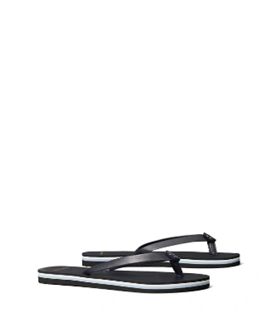 Shop Tory Burch Mini Minnie Flip-flop In Perfect Navy / Perfect Navy / Perfect Na