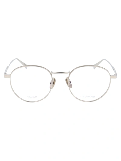 Shop Chopard Vchc77m Glasses In 0579 Shiny Palladium