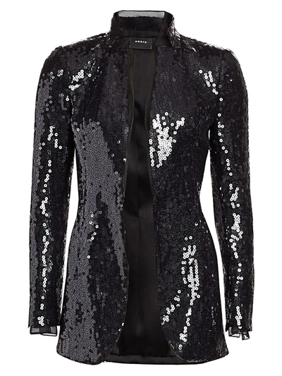 Shop Akris Women's Sequin Blazer Jacket In Black