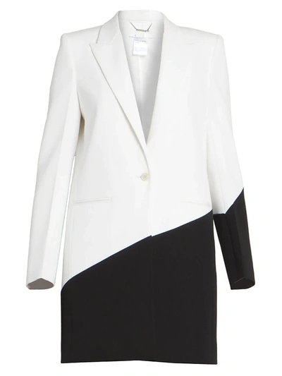 Shop Givenchy Women's Two-tone Wool Evening Jacket In Charcoal