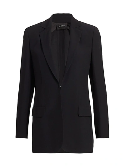 Shop Akris Women's Adelina Hook & Eye Jacket In Black