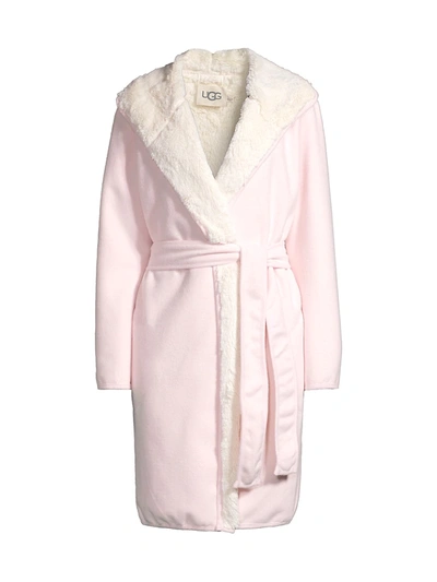 Shop Ugg Reversible Portola Robe In Light Pink