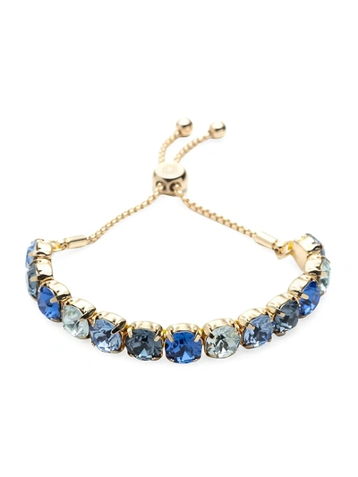 Shop Dannijo Cher Crystal Bracelet In Blue