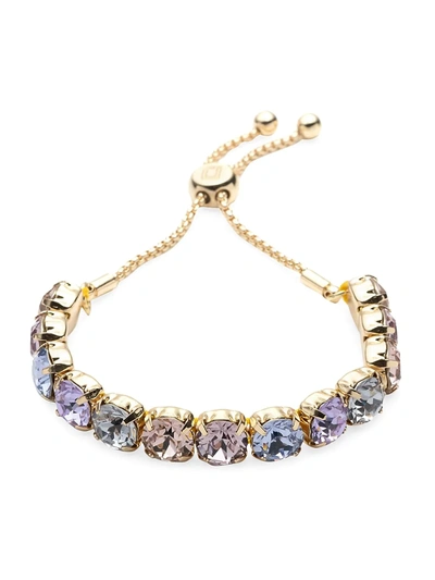 Shop Dannijo Women's Cher Crystal Bracelet In Purple