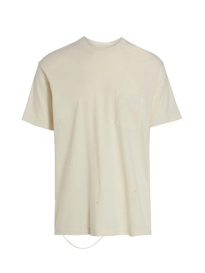 Shop John Elliott Men's Folsom Pocket T-shirt In Vintage White