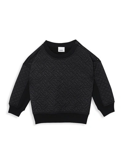 Shop Burberry Little Boy's & Boy's Timothie Sweatshirt In Black