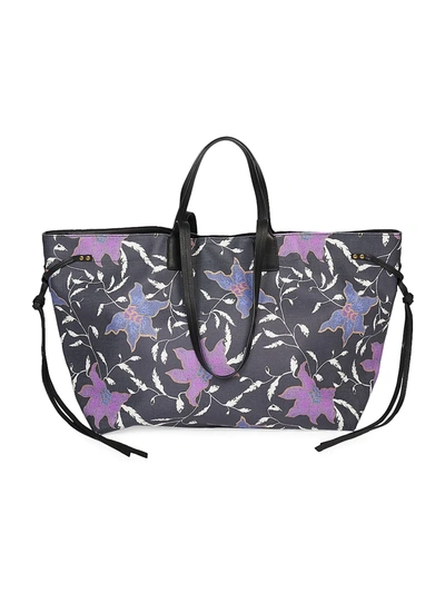 Shop Isabel Marant Women's Wydra Floral Tote In Black