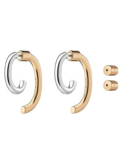 Shop Demarson Women's Luna Two-tone Convertible Earrings In Gold