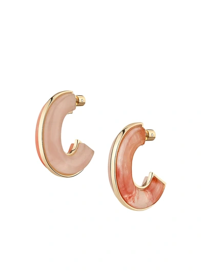 Shop Demarson Bianca 12k Goldplated & Quartz Hoop Earrings