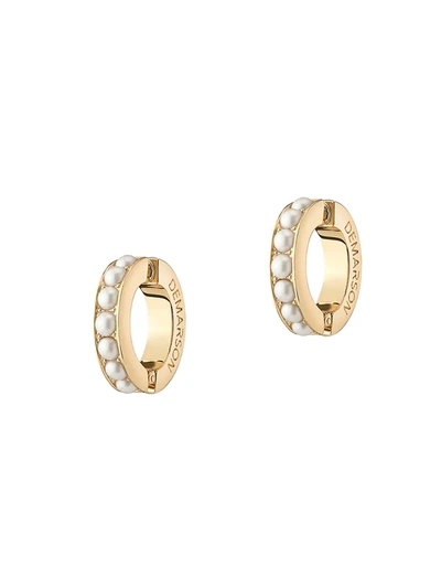Shop Demarson Women's Eden 12k Goldplated & Faux Pearl Cuff Earrings