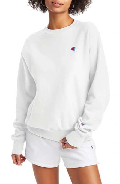 Shop Champion Reverse Weave Boyfriend Sweatshirt In Gfs Silver Grey