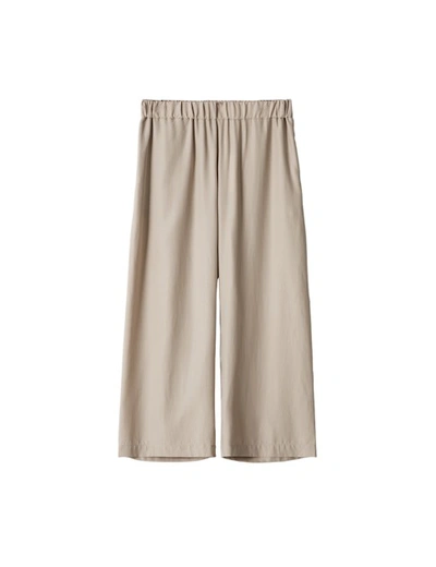 Shop A Part Of The Art Airy Pants Lyocell Warm Sand In Beige