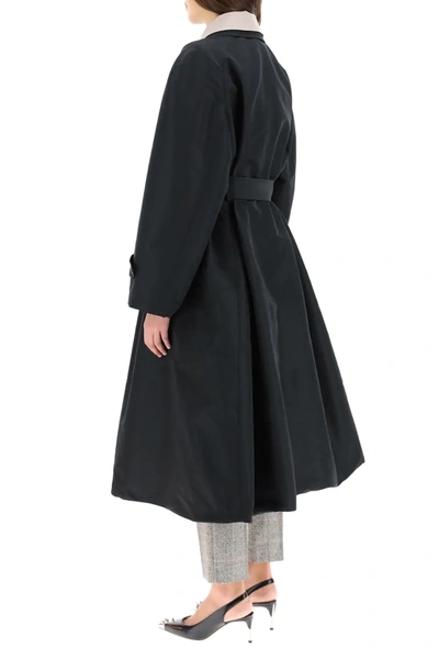 Shop Alexander Mcqueen Reversible Trench Coat In Black,beige